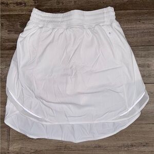 Lululemon Athletica White Hotty Hot High Rise Skirt